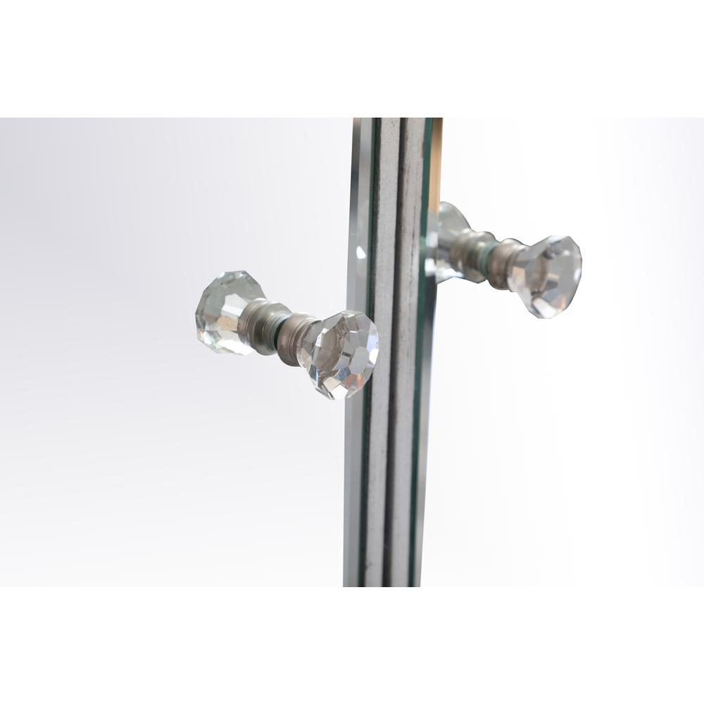 29 in. mirrored cabinet in antique silver. Picture 8