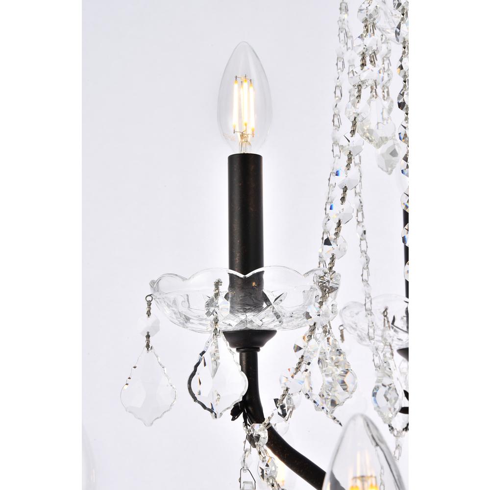 St. Francis 24 light Dark Bronze Chandelier Clear Royal Cut Crystal. Picture 5