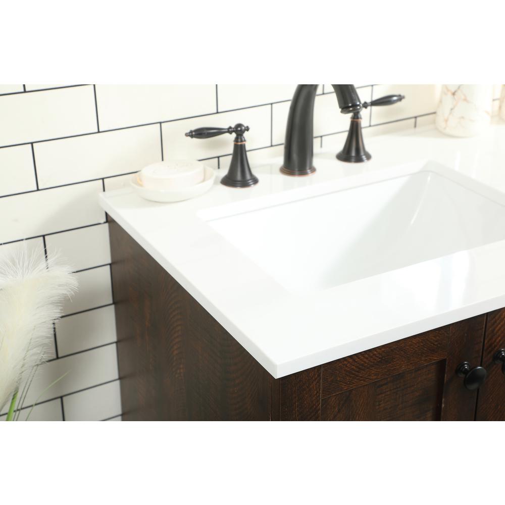 32 inch Single bathroom vanity in expresso. Picture 5