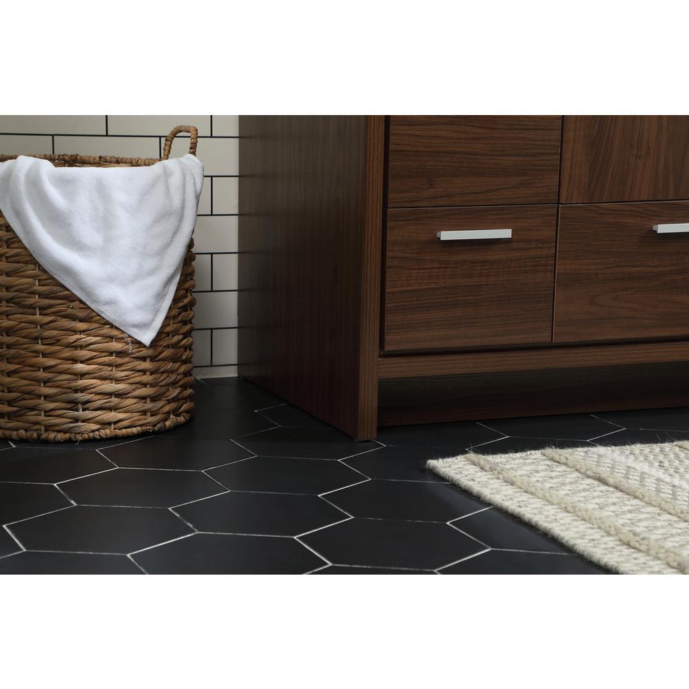 36 inch Single bathroom vanity in Walnut. Picture 6