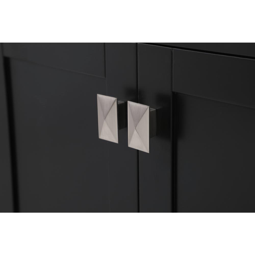 60 inch Double Bathroom Vanity in Black. Picture 12
