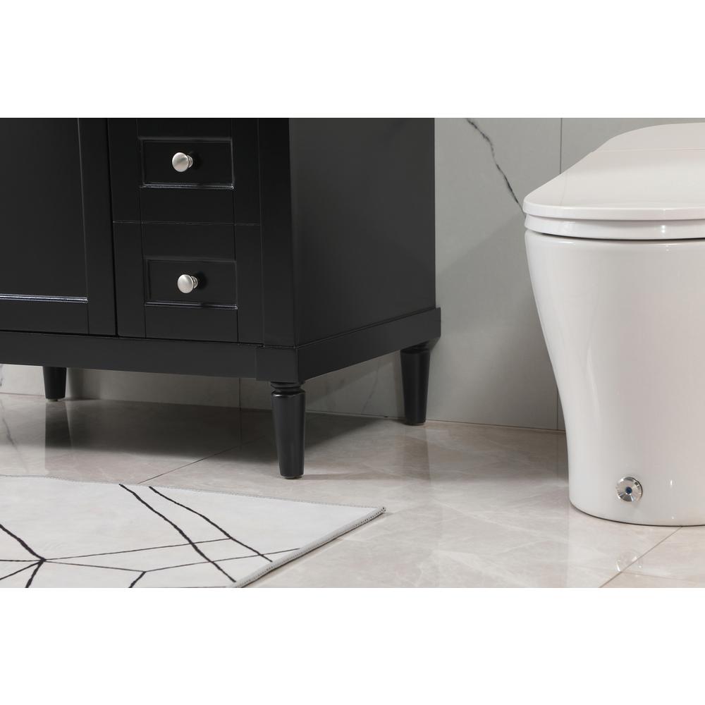 32 inch Single bathroom vanity in black. Picture 6