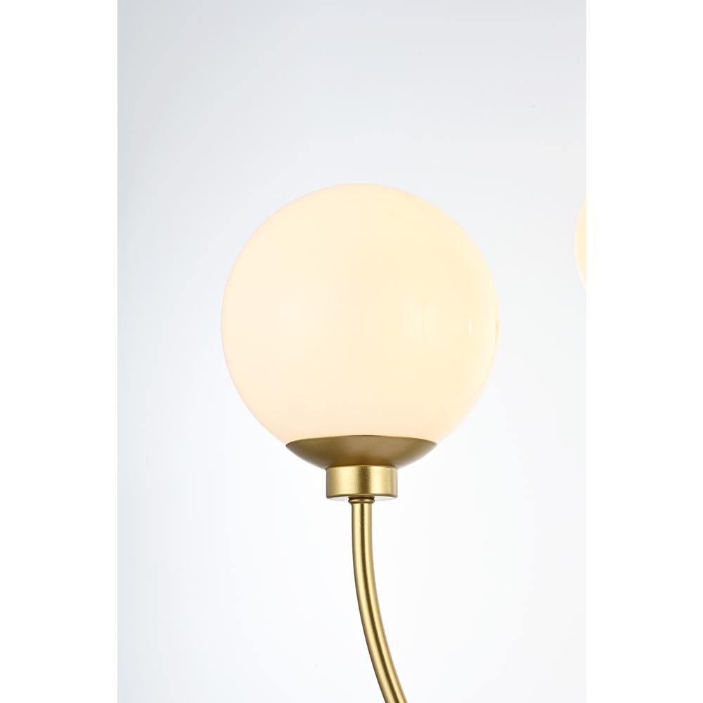 Nyomi 36 inch chandelier in Brass. Picture 3