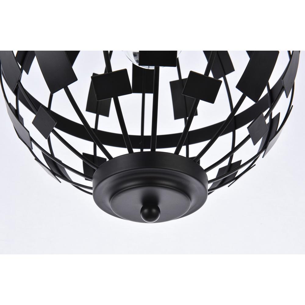 Levante 1 light pendant in black. Picture 3
