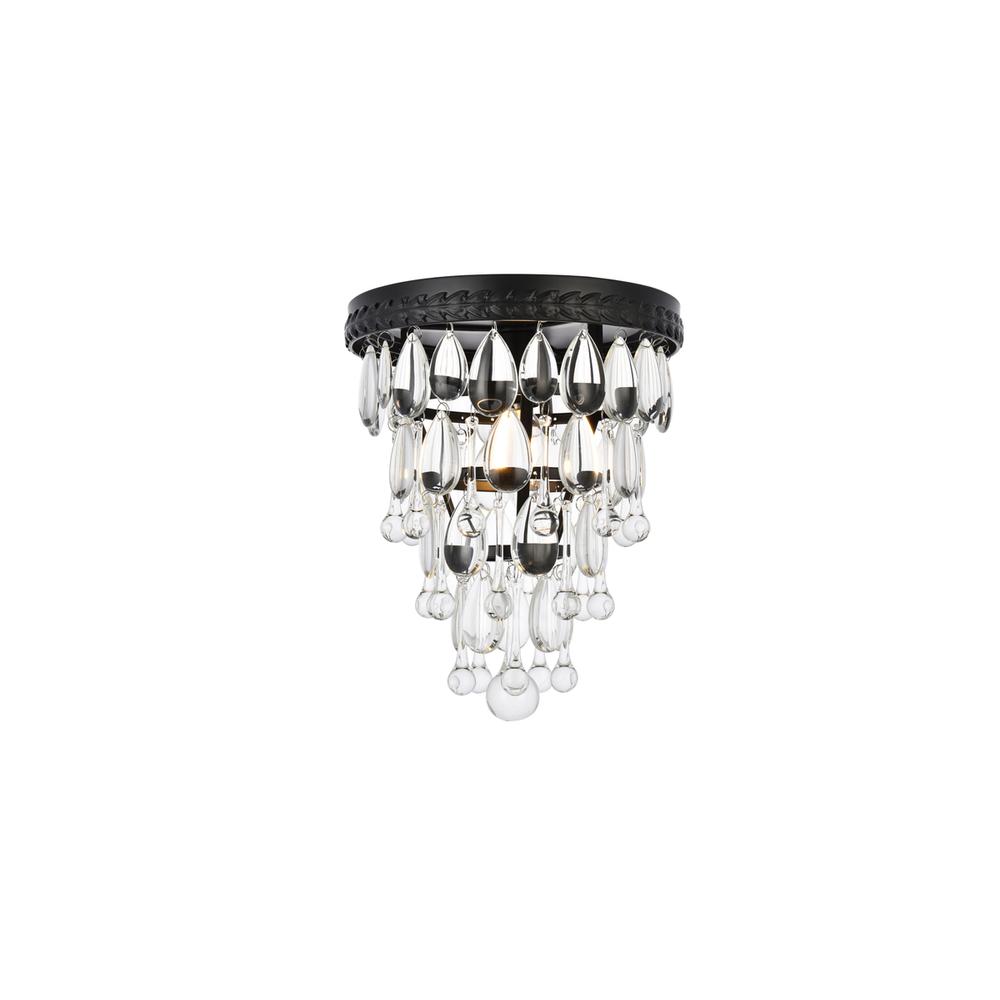 Nordic 1 light black flush mount. Picture 1