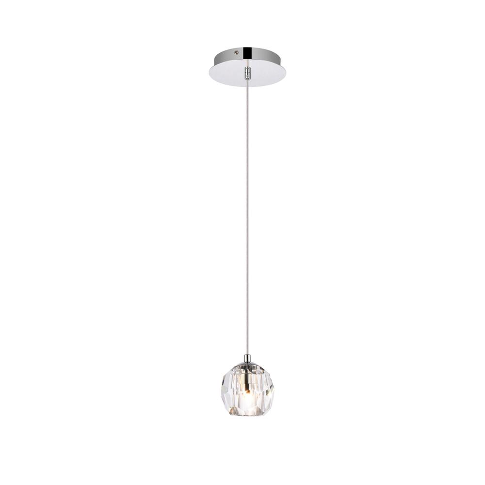 Eren 1 light Chrome pendant. Picture 1
