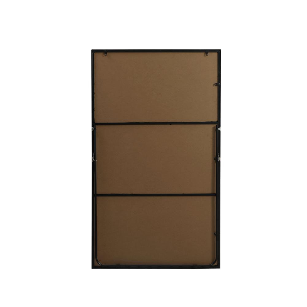 Metal Frame Rectangle Full Length Mirror 36x60 Inch in Black. Picture 9