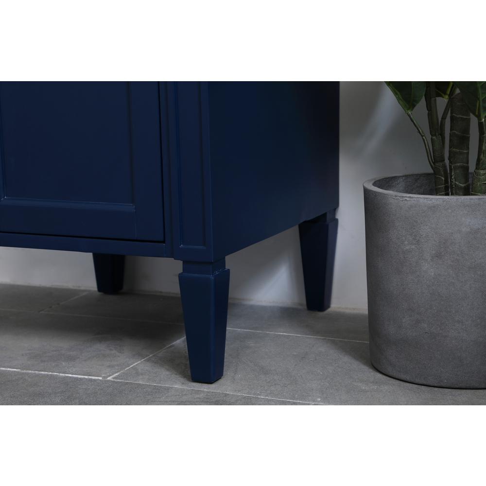 18 inch Single bathroom vanity in blue. Picture 5