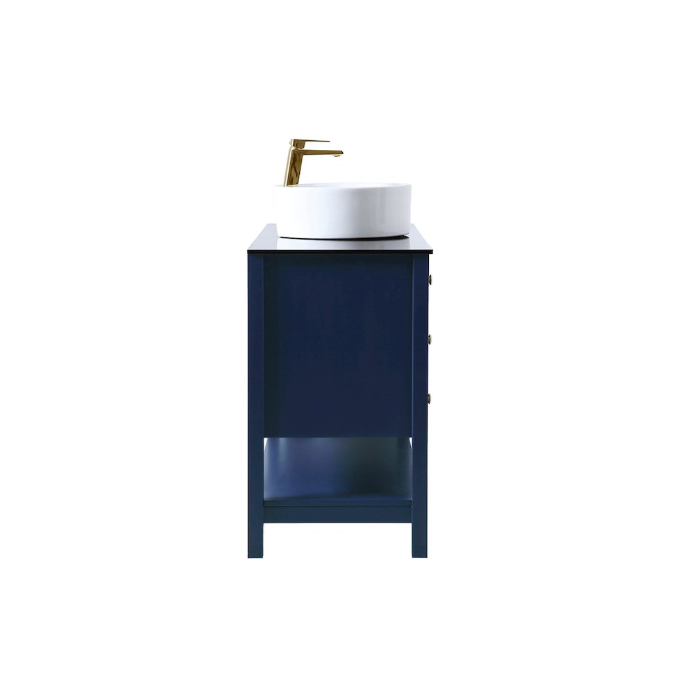 48 Inch Vessel Sink Bathroom Vanity In Blue. Picture 14