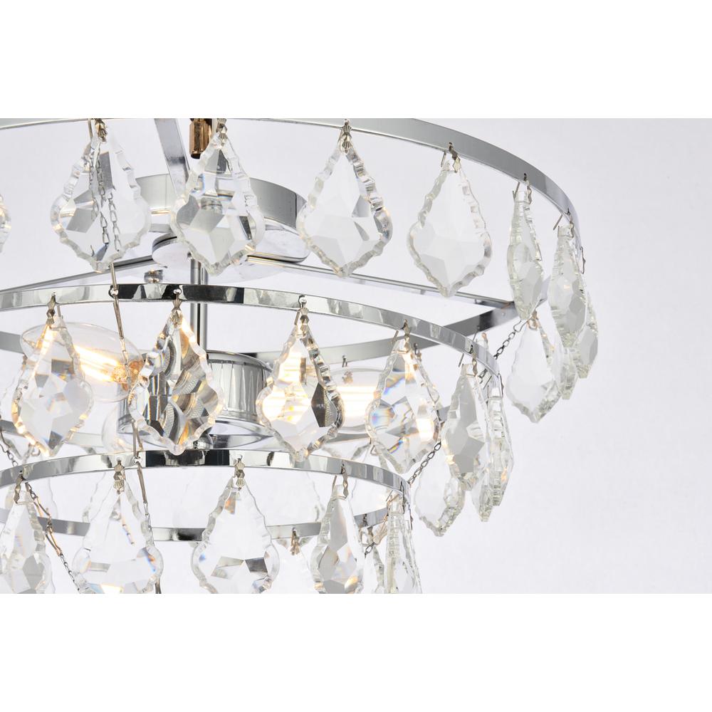 Ella 14 inch flush mount in chrome. Picture 4