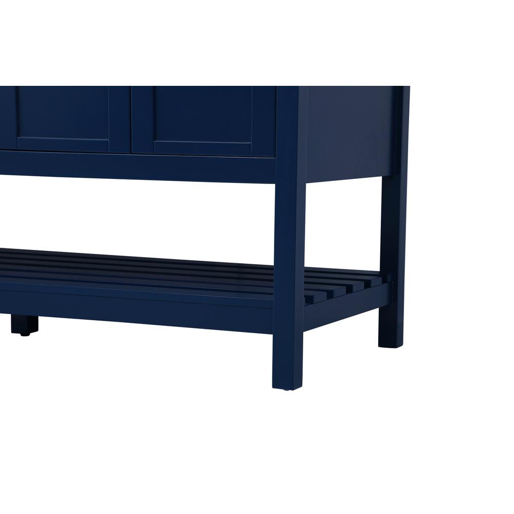 60 inch Single Bathroom Vanity in Blue. Picture 11