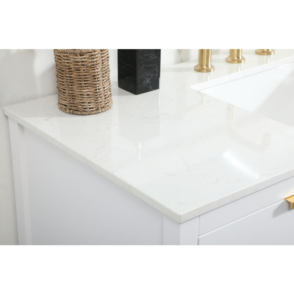 48 inch Single bathroom vanity in white. Picture 5