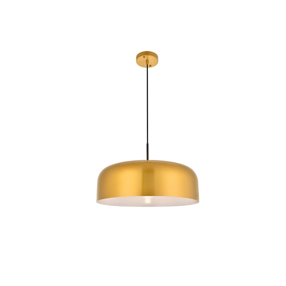 Etude 1 Light Satin Gold And Black Pendant. Picture 4