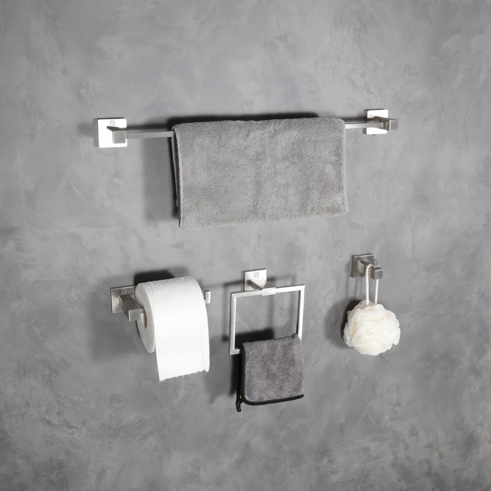 Isla 4-Piece Bathroom Hardware Set in Brushed Nickel. Picture 11