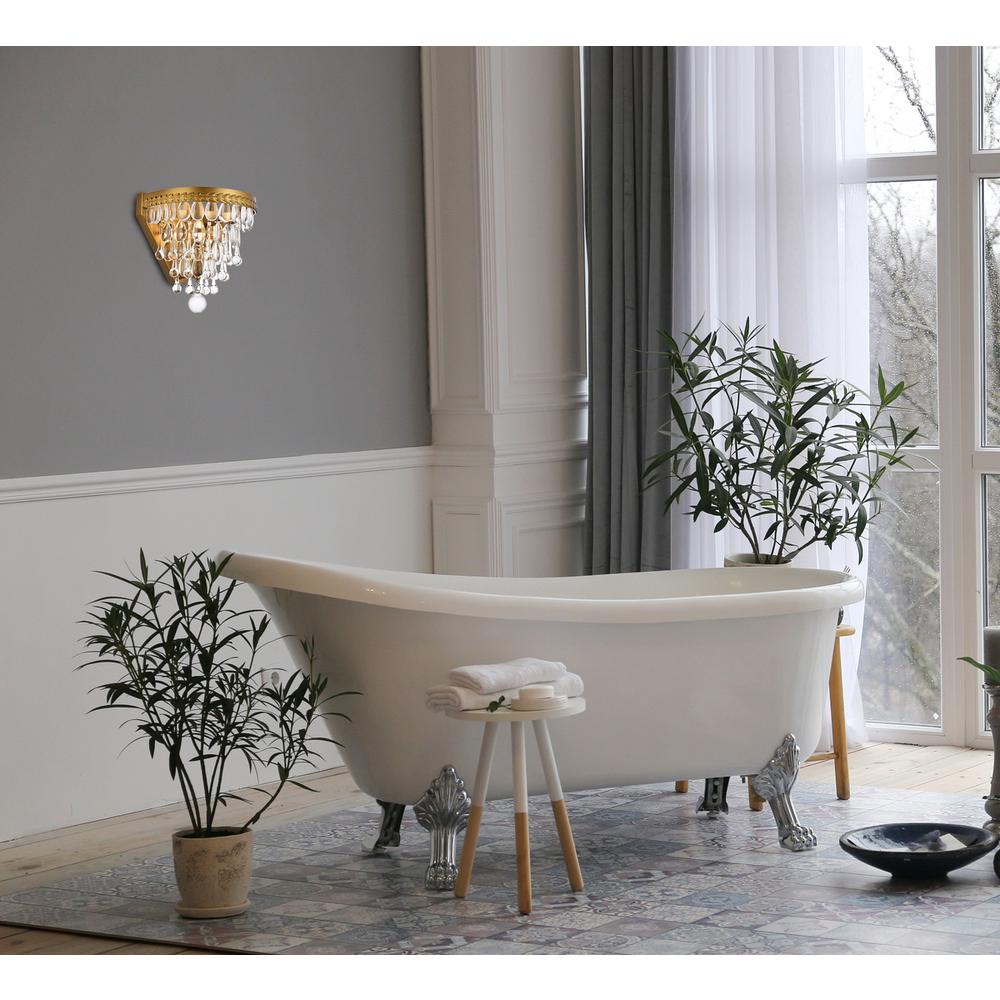 Nordic 1 light brass wall sconce. Picture 7
