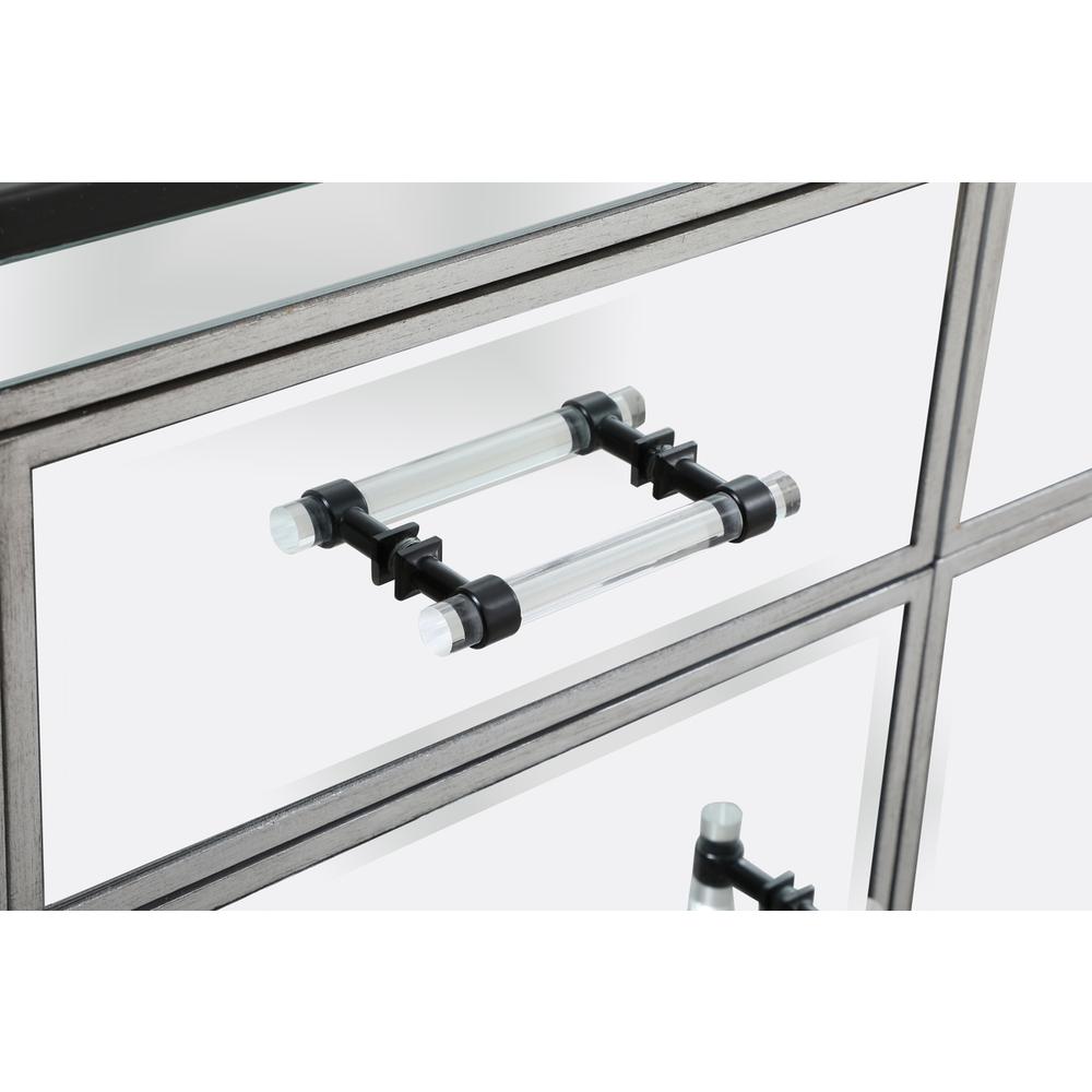 James 60 in. mirrored credenza in black. Picture 7