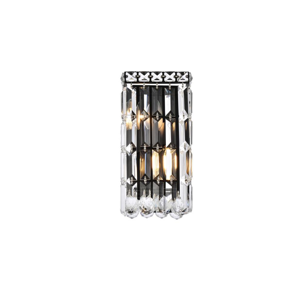 Maxime 6 Inch Black Wall Sconce. Picture 1