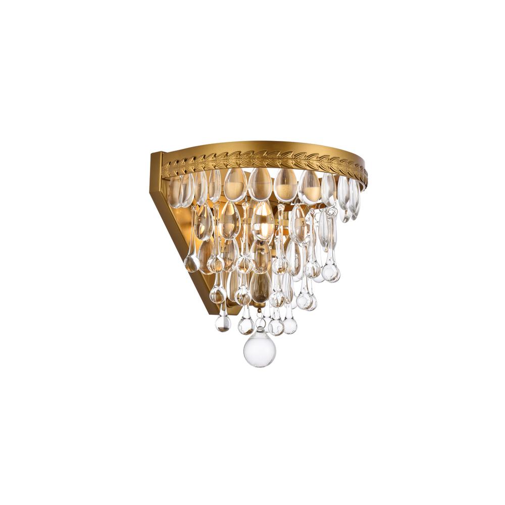 Nordic 1 light brass wall sconce. Picture 2