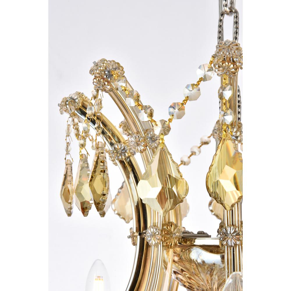 Maria Theresa 24 light Golden Teak Chandelier Golden Teak. Picture 5