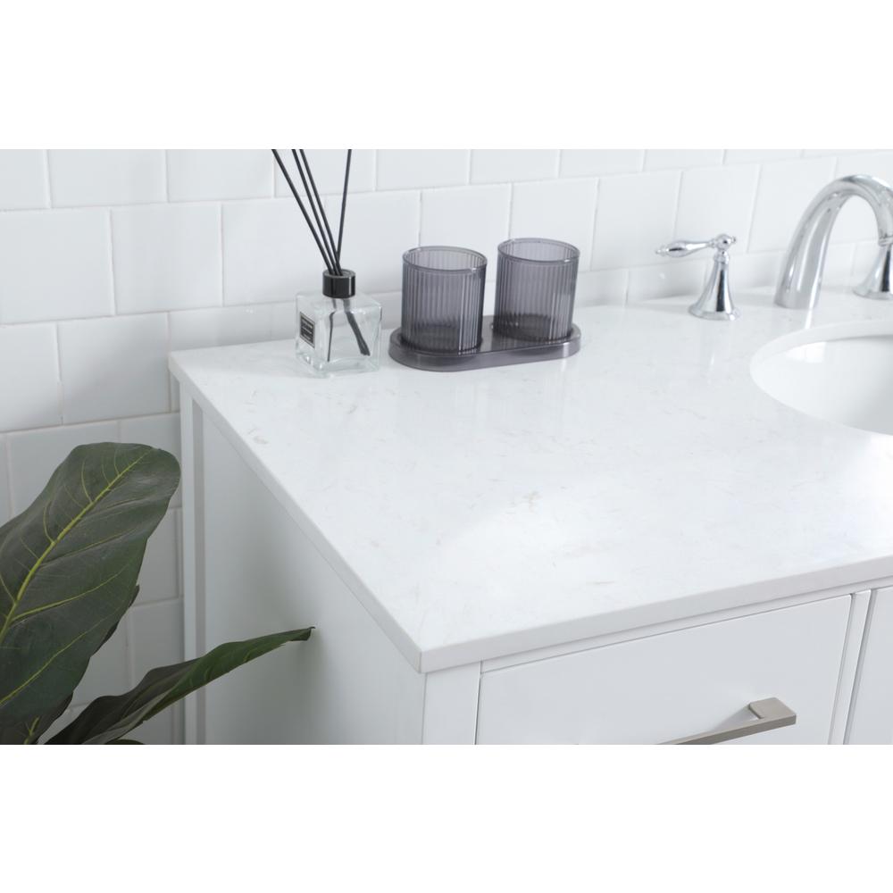 54 Inch SIngle Bathroom Vanity In White. Picture 5