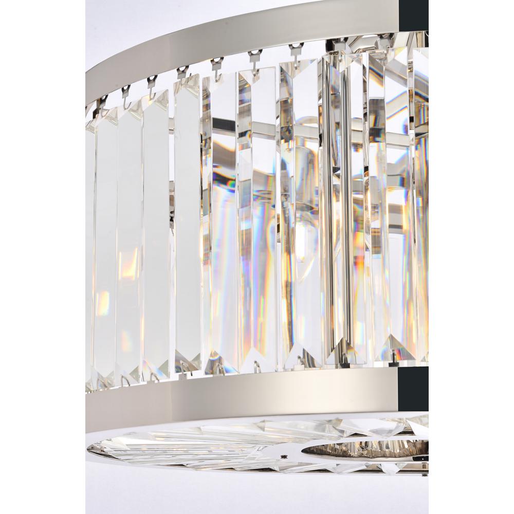 Chelsea 8 light polished nickel Chandelier Clear Royal Cut Crystal. Picture 5
