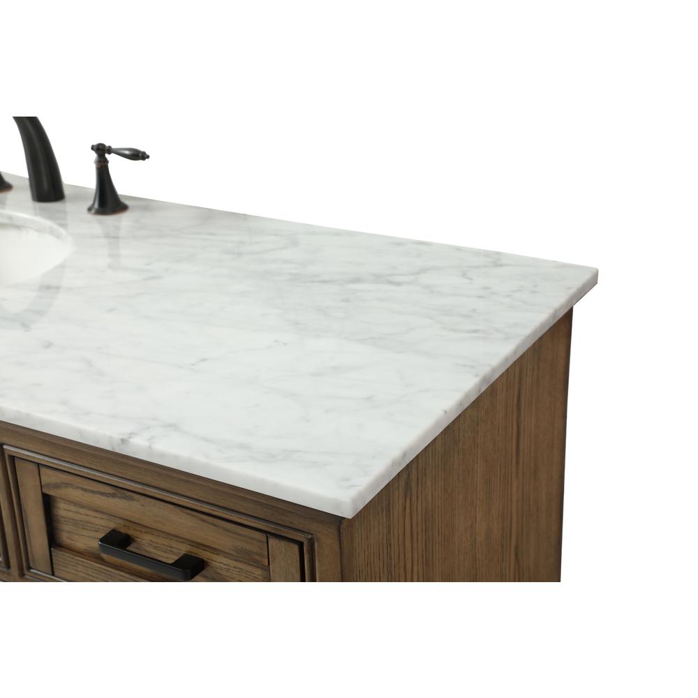 60 inch Single bathroom vanity in driftwood. Picture 11