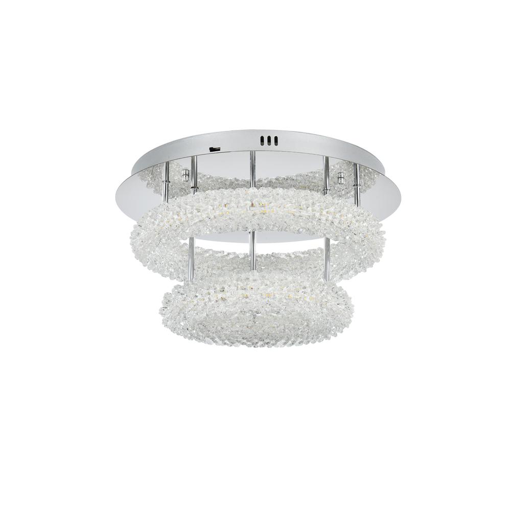 Bowen 18 inch Adjustable LED Flush Mount in Chrome. Picture 7