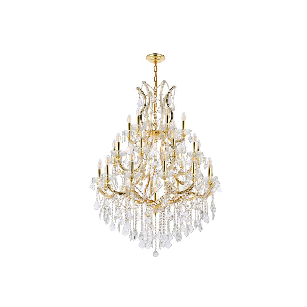 Maria Theresa 28 light Gold Chandelier Clear Royal Cut Crystal. Picture 6