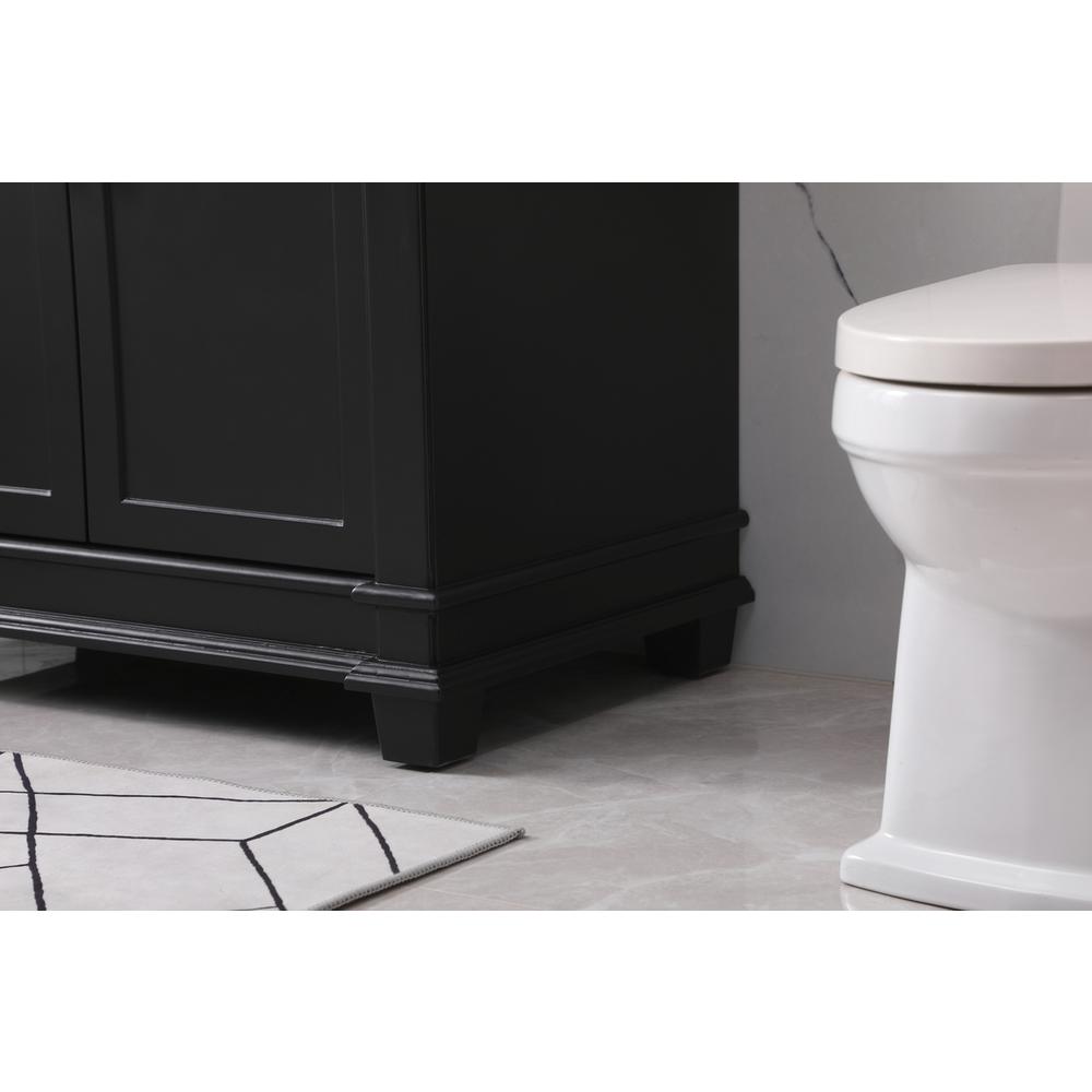 36 inch Single bathroom vanity set in black. Picture 6