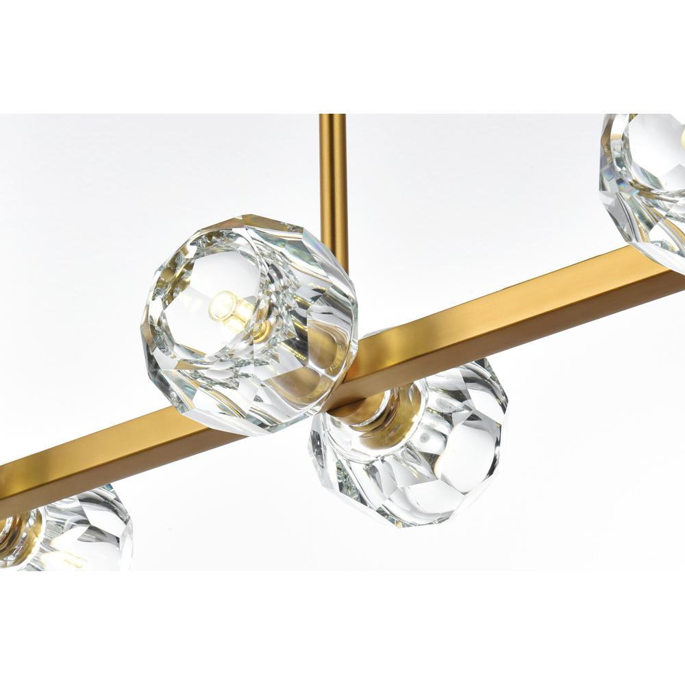 Eren 31 inch Pendant Light in Satin Gold. Picture 3