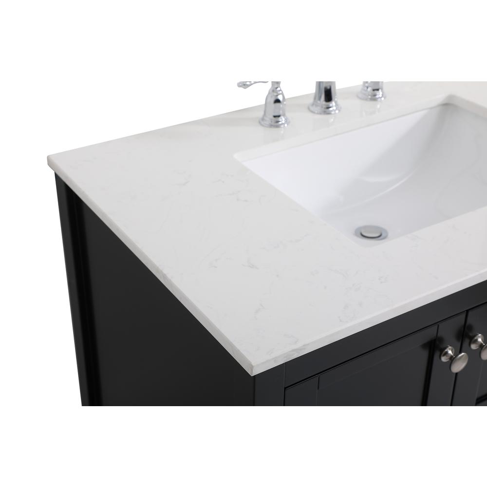 36 inch Single Bathroom Vanity in Black. Picture 10