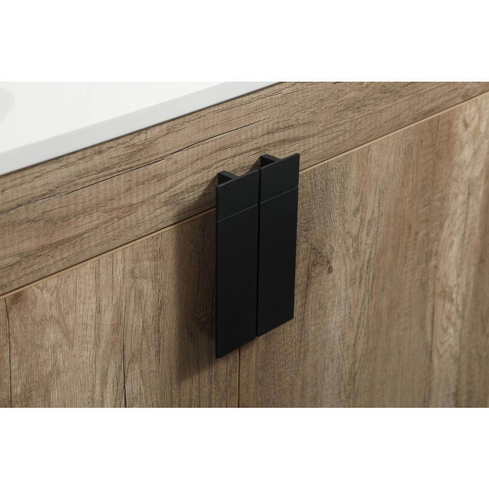 60 inch Single bathroom vanity in natural oak. Picture 12