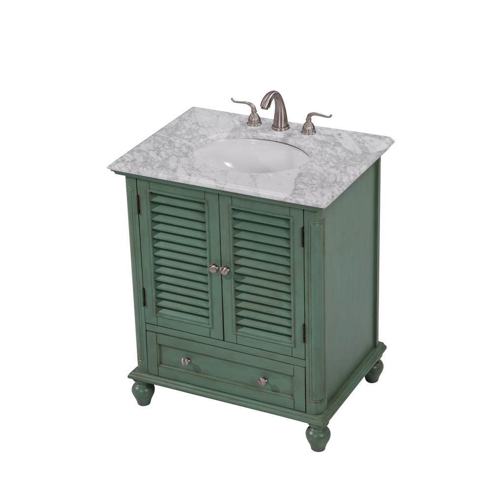 30 In.Single Bathroom Vanity Set In Vintage Mint. Picture 2