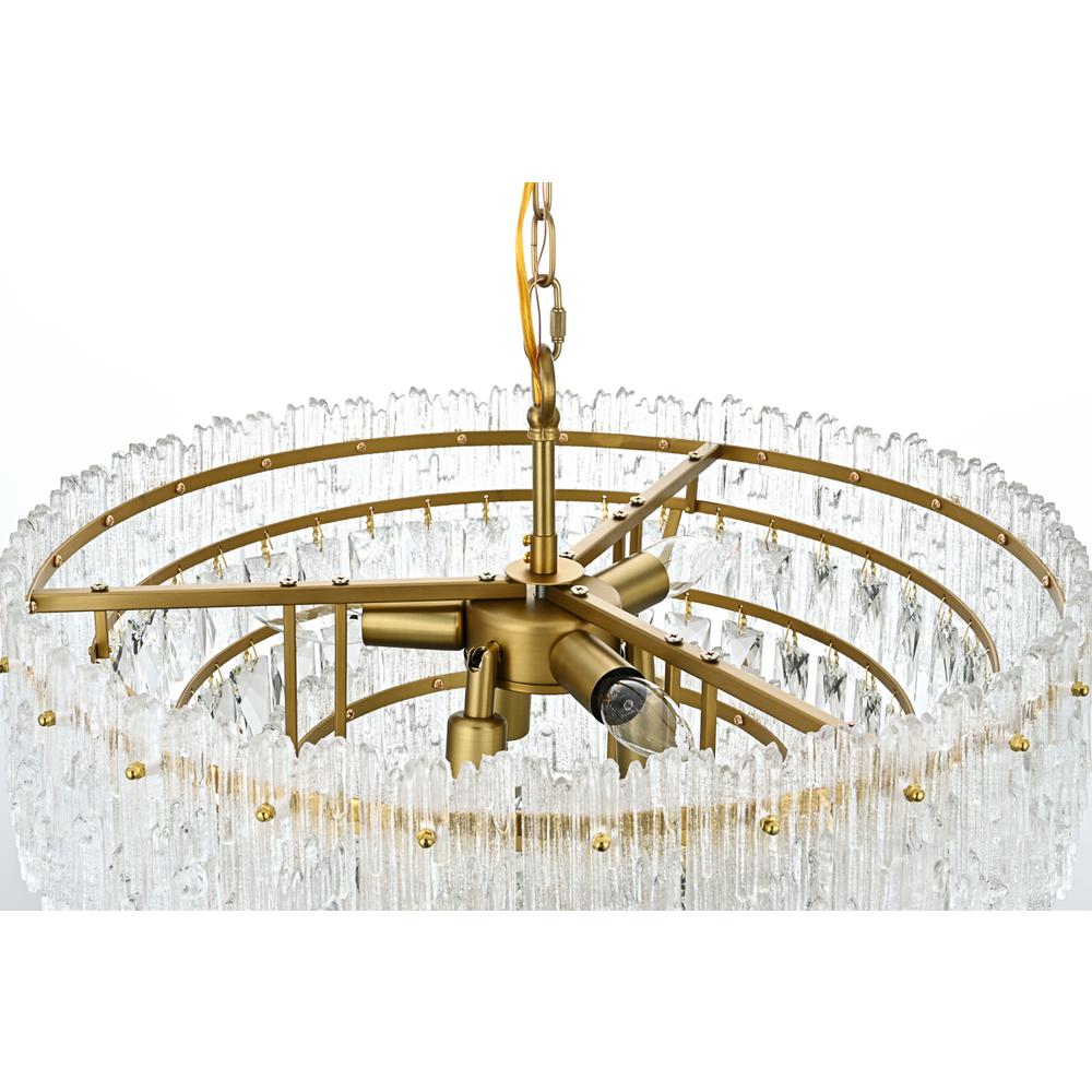Emilia 21 inch Pendant Light in Satin Gold. Picture 4