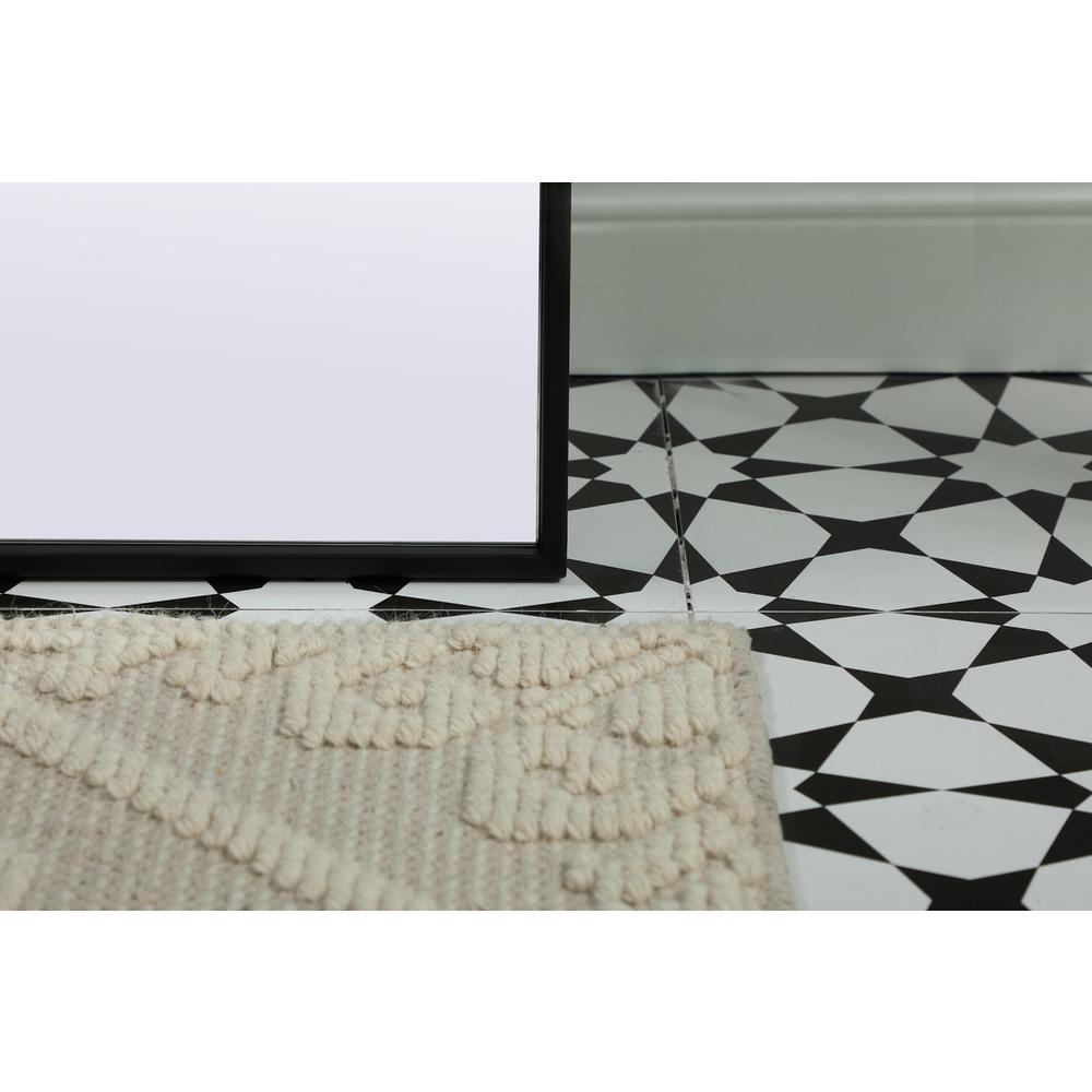 Metal Frame Arch Full Length Mirror 32x66 Inch in Black. Picture 3