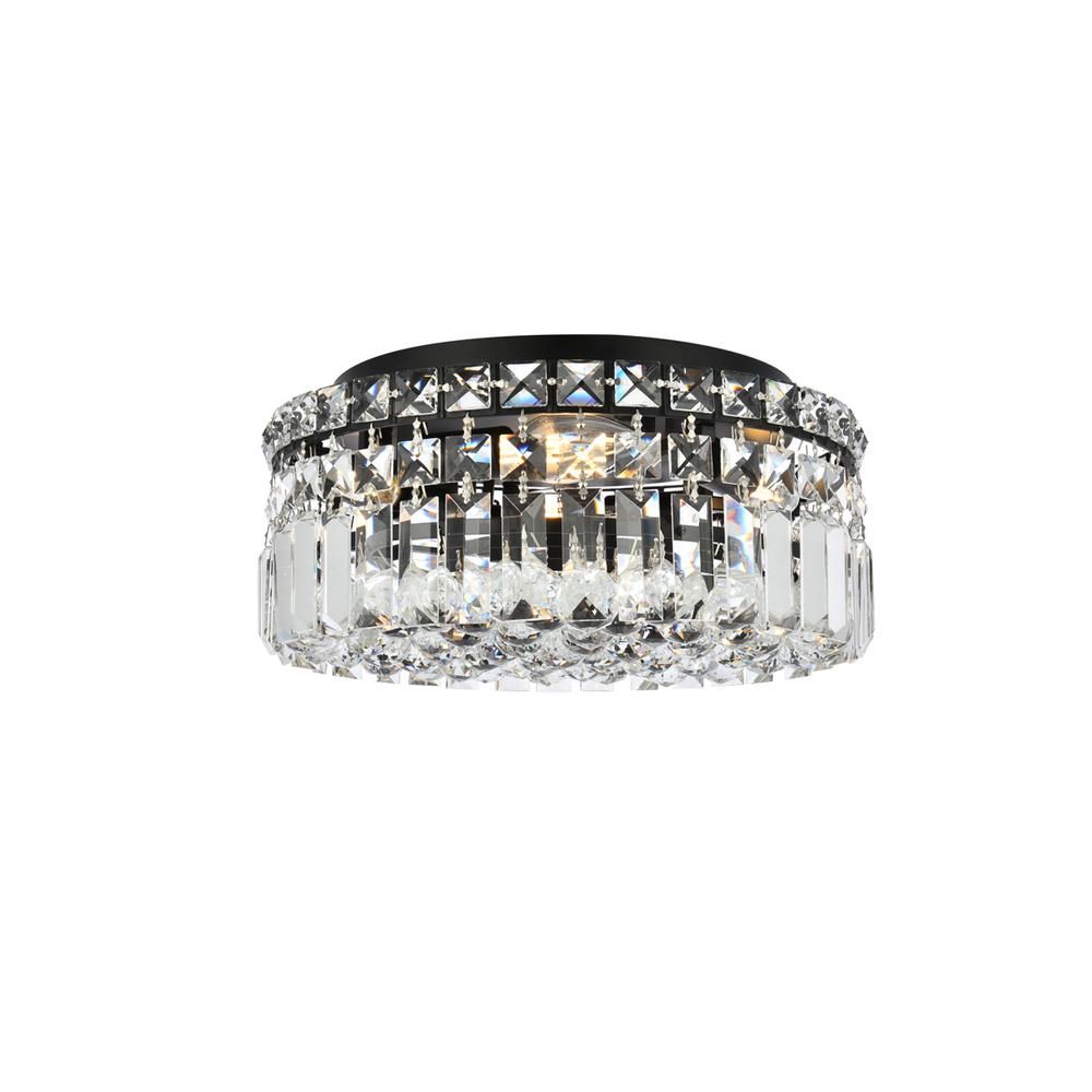Maxime 12 inch black flush mount. Picture 1