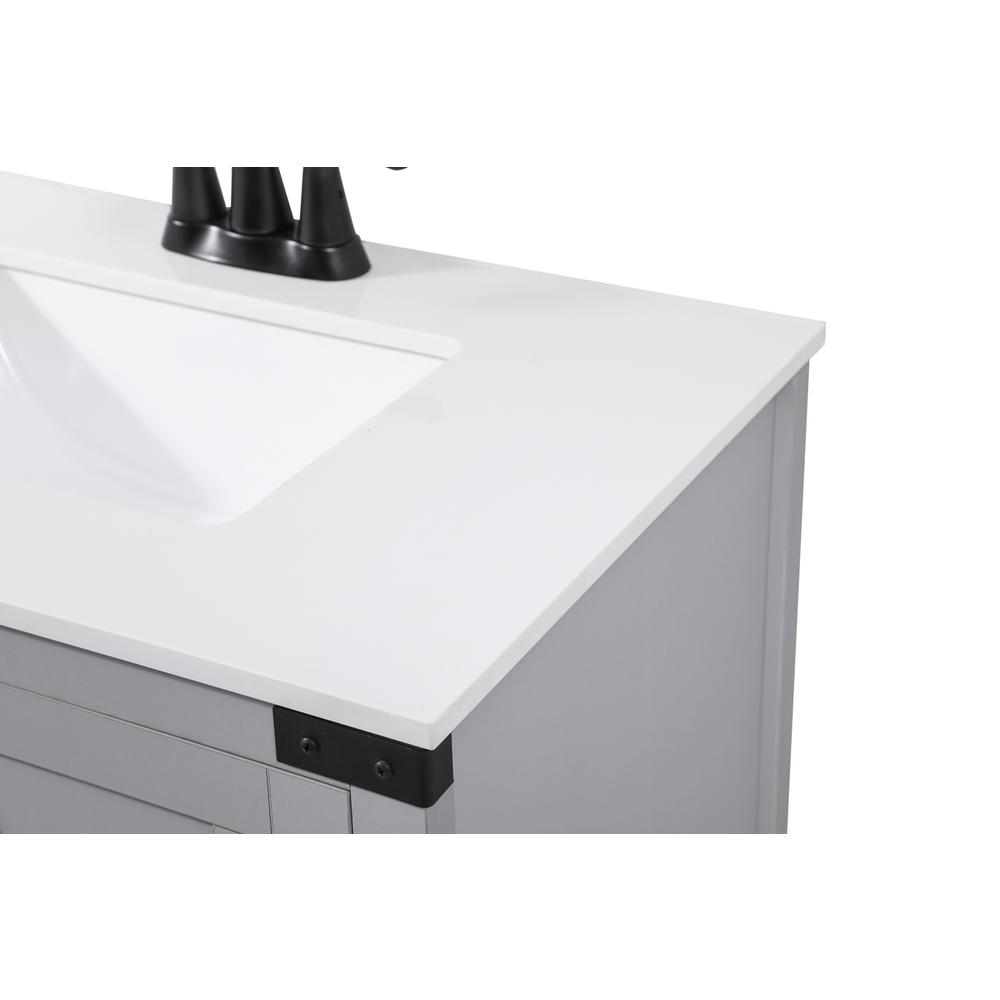 30 inch Single bathroom vanity in grey. Picture 11