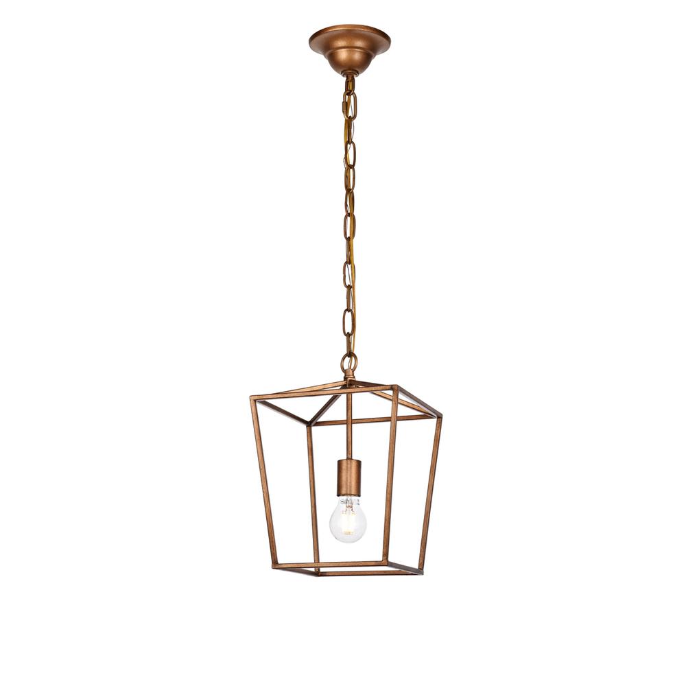Maddox Collection Pendant D9.75 H14.5 Lt:1 Vintage Gold Finish. Picture 2