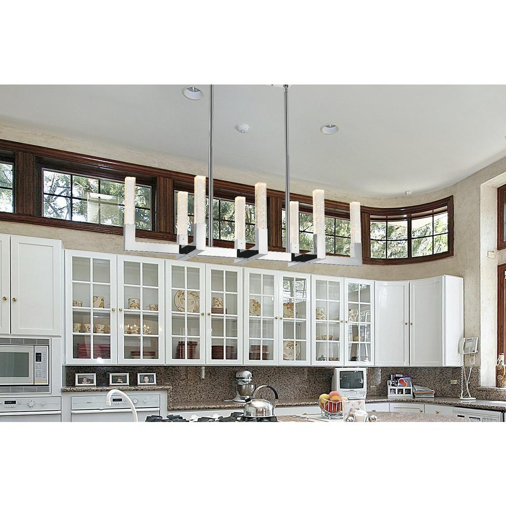 Noemi 42 inch Adjustable LED Pendant in Chrome. Picture 11