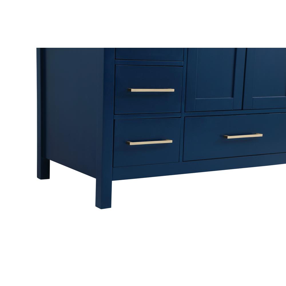48 inch Single Bathroom Vanity in Blue. Picture 11