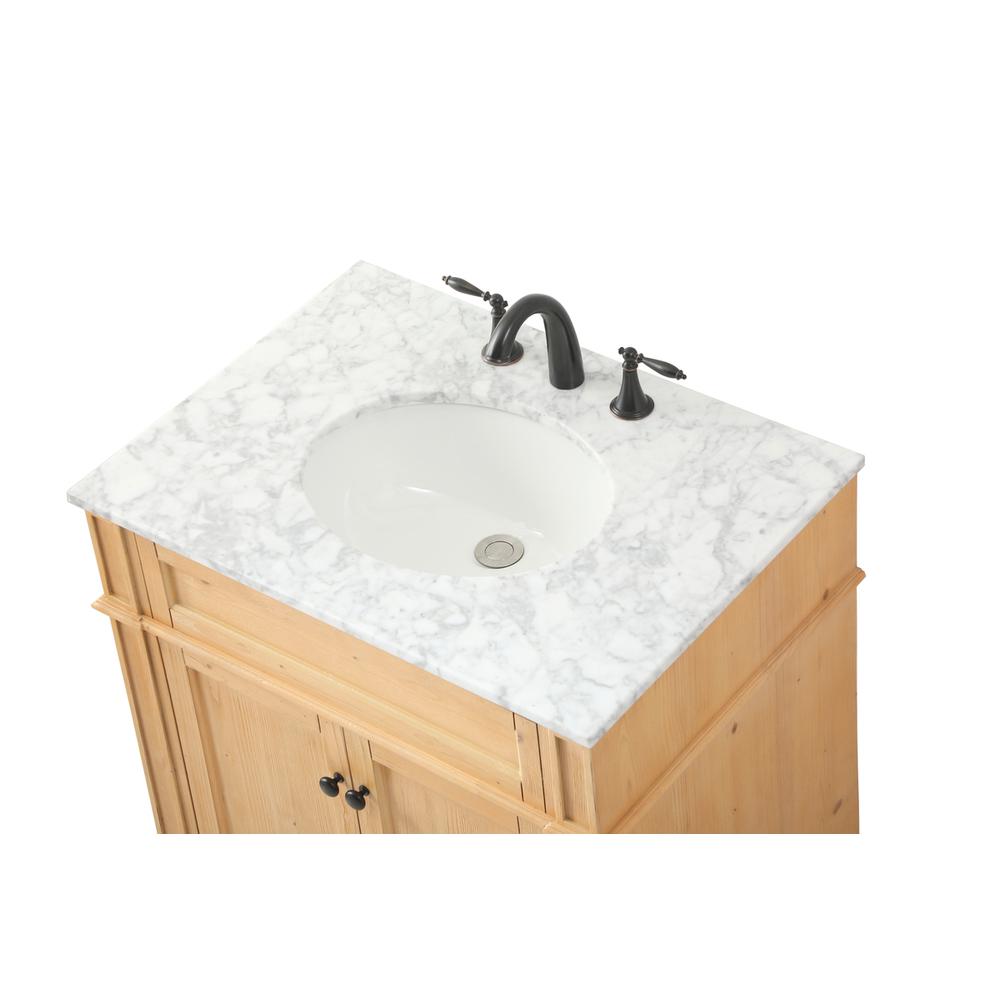30 inch Single bathroom vanity in natural wood. Picture 10
