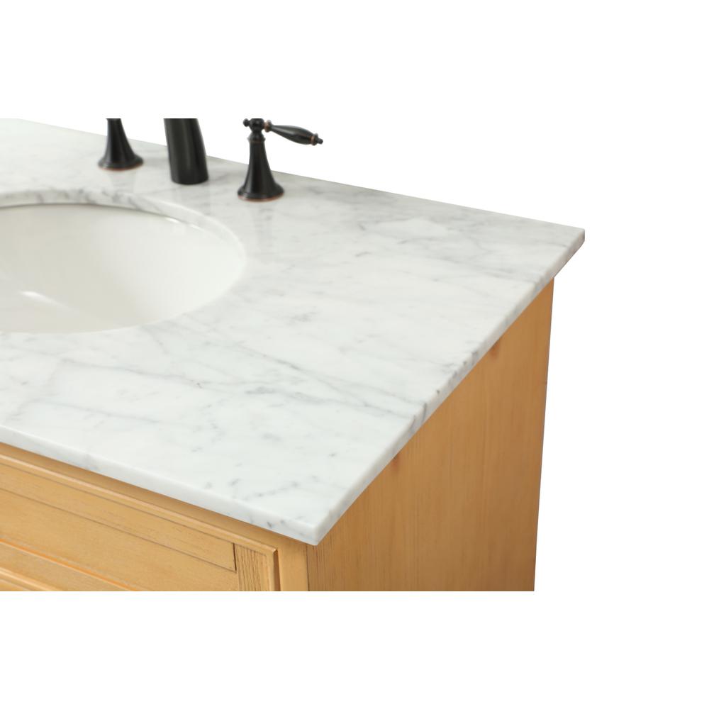 36 inch Single bathroom vanity in natural wood. Picture 11