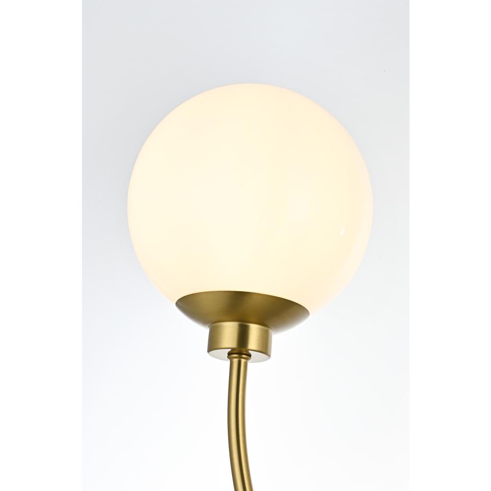 Nyomi 30 inch chandelier in Satin Gold. Picture 5