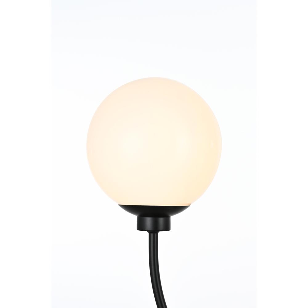 Nyomi 30 inch chandelier in Black. Picture 5