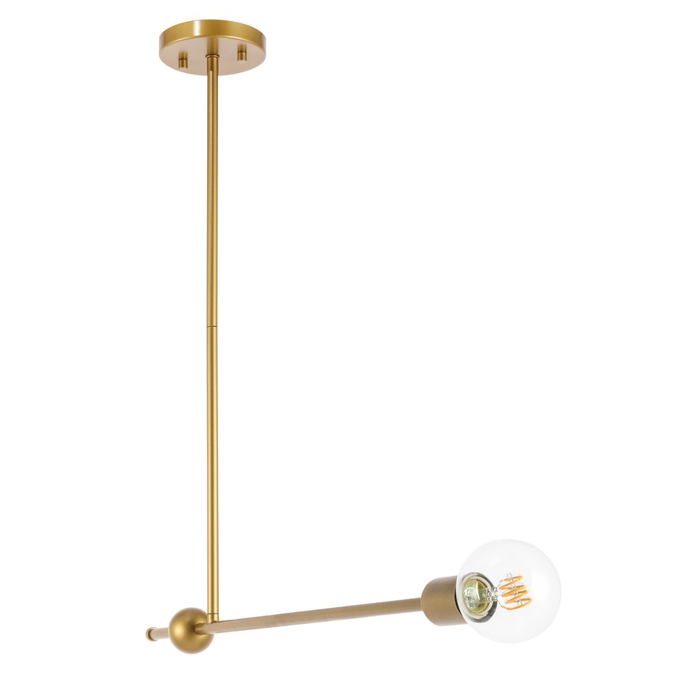 Brees 1 Light Brass Pendant. Picture 8