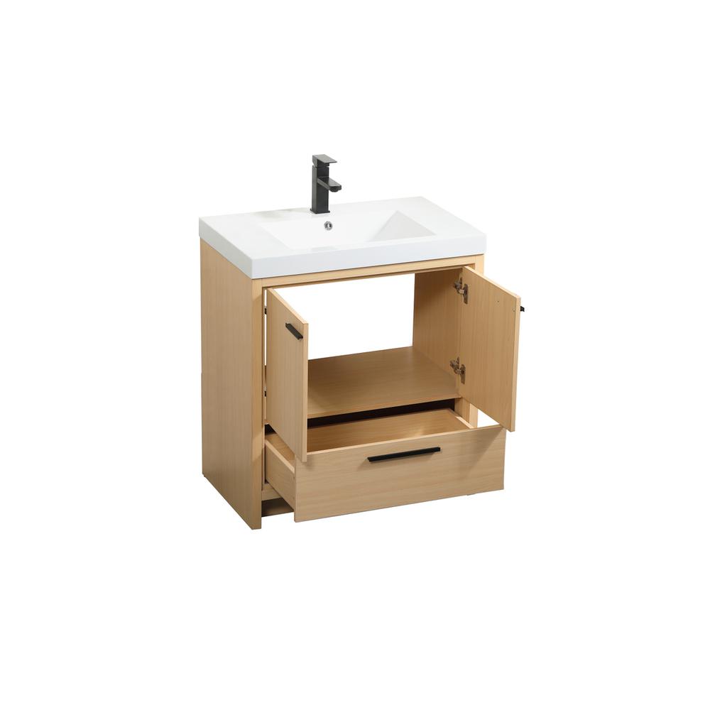 30 inch Single bathroom vanity in Maple. Picture 9