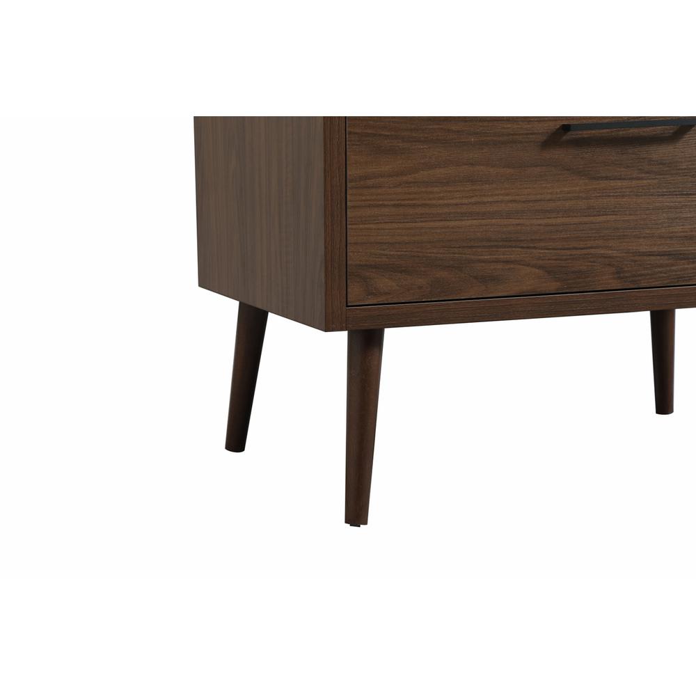 36 inch Single bathroom vanity in walnut with backsplash. Picture 13