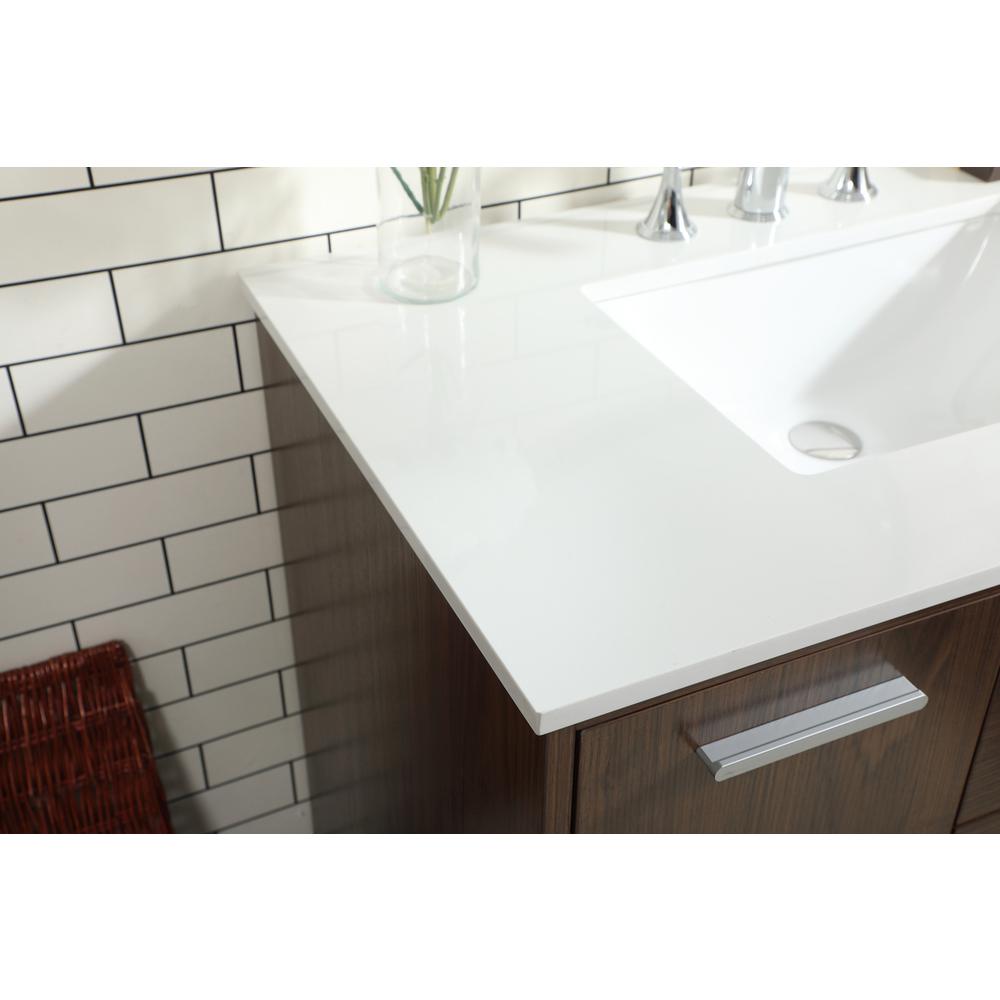 36 inch bathroom vanity in Walnut. Picture 5