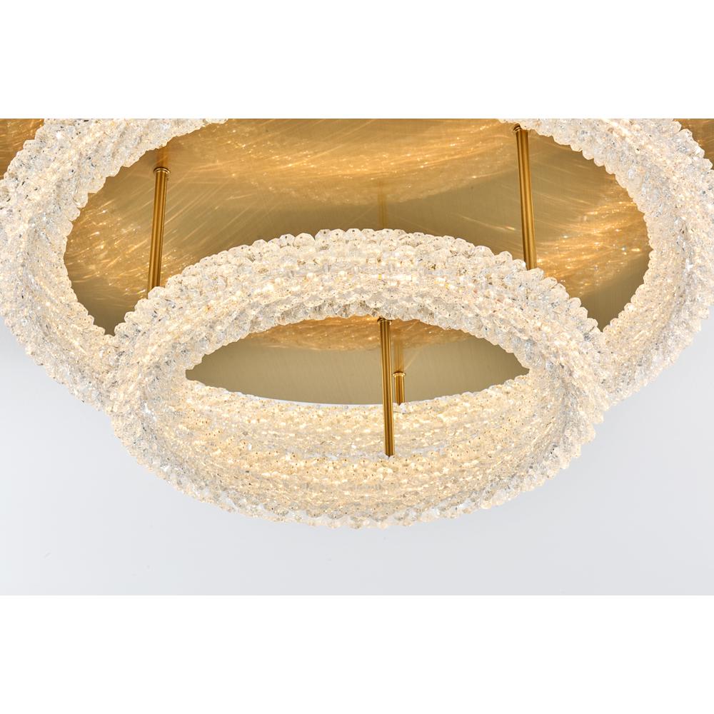 Bowen 26 inch Adjustable LED Flush Mount in Satin Gold. Picture 4
