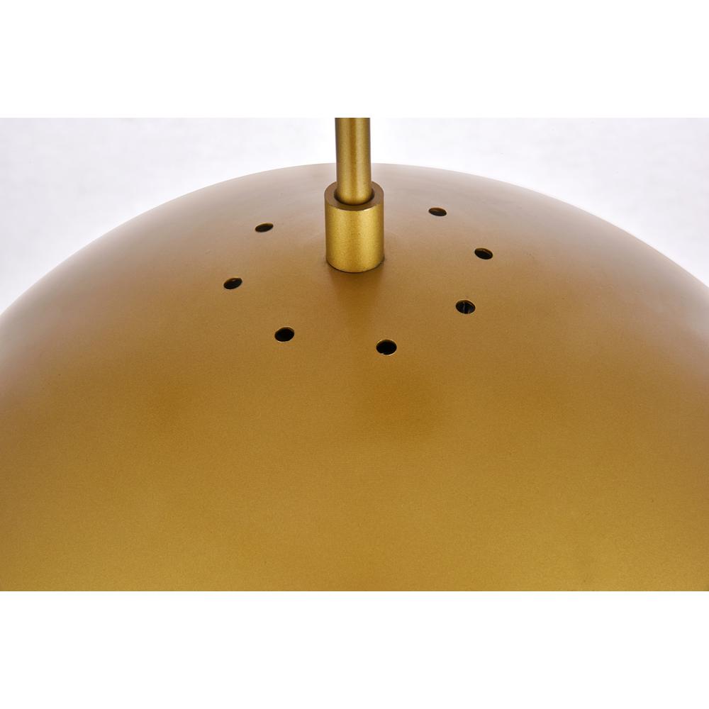 Eclipse 1 Light Brass Pendant With Clear Glass. Picture 5